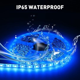 JUIOHAKY 40FT Boat LED Strip Lights 12V Waterproof, Marine LED Strip Lights for Pontoon, Ideal as Under Gunnel Lights, Deck Light, Boat Interior Light for Kayak, Jon Boat and Fishing Boats (Blue)