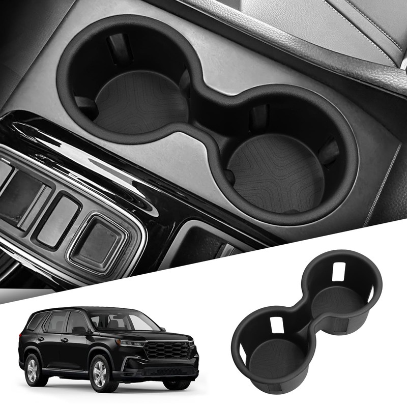 smabee Center Console Cup Holder Insert for Honda Pilot 2023-2026/