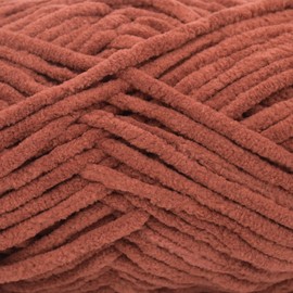 Velvet Chenille Yarn for Crocheting,Brown Fluffy Velvet Plush Yarn Thick Soft Chunky Chenille Yarn Baby Blanket Yarn for Crocheting Knitting Amigurumi Beginners 50g(Coffee