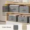 ENUMAIL Pack of 2 Storage Baskets for Shelves, Foldable Fabric