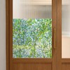Qianly Privacy Window Film Static Cling Leaf Rainbow Sticker Decorative
