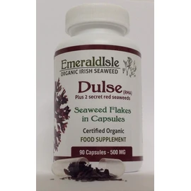 Vitamins and Minerals Dulse Seaweed Capsules Certified Organic Harvested on The North Atlantic Coast of Ireland