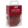 JAM PAPER - Clips circulares para papel (50 unidades), color