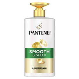 Pantene Pro-V Smooth & Sleek Conditioner 490ml for Frizzy, Dull Hair. Daily Conditioner. With Pro-Vitamin B5 and Nutrients Blend. Free From Mineral Oils and Colorants. Active Nutri-Plex Technology