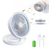 shinic Ultra Quiet Table Fan, Rechargeable Battery Operated Desk Fan