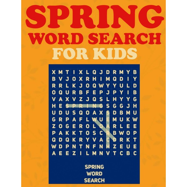 Spring Word Search For Kids: Large Print Summer Season And