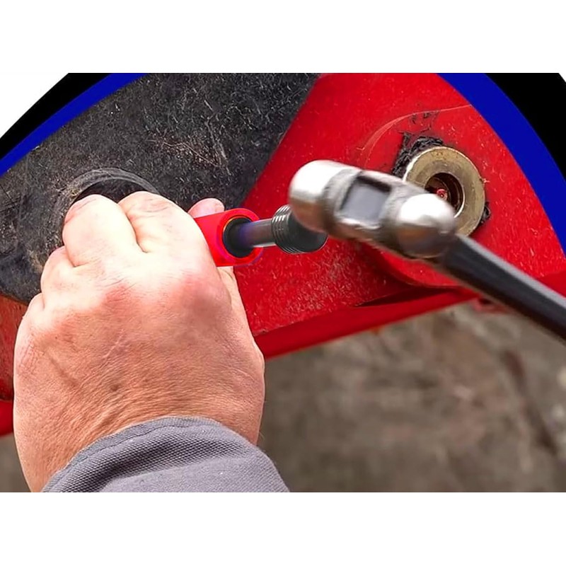 Mrxxjz Grease Fitting Cleaner Tool Kit, Hydraulic-Powered Grease Zerk Buster