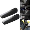 DKIIGAME Black Leather Armrest Arm Rest Cover Upholstery for Honda