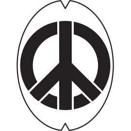 Racquet Art - Stencil - Tennis, Badminton, Squash, Racquetball - Peace Sign - Badminton