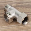 EBTOOLS Set of 2 three-way connector, connection for toilet diverter