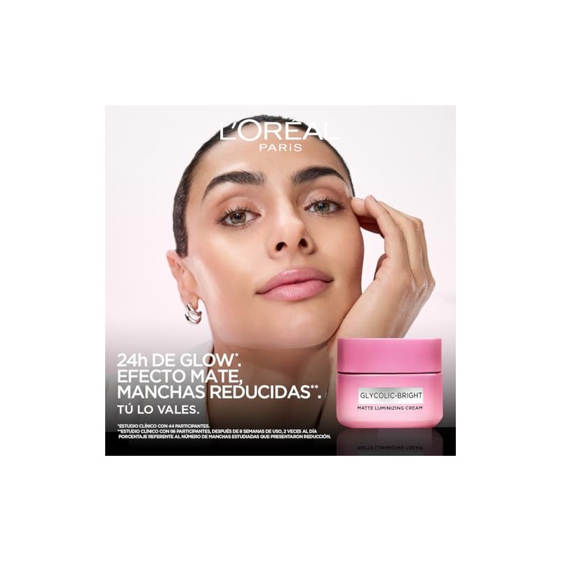 L'Oreal Paris Glycolic Bright Crema Iluminadora Matte 50G