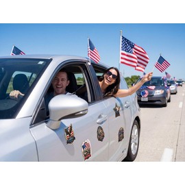 8 PCS 250th Anniversary USA Patriotic Car Magnet