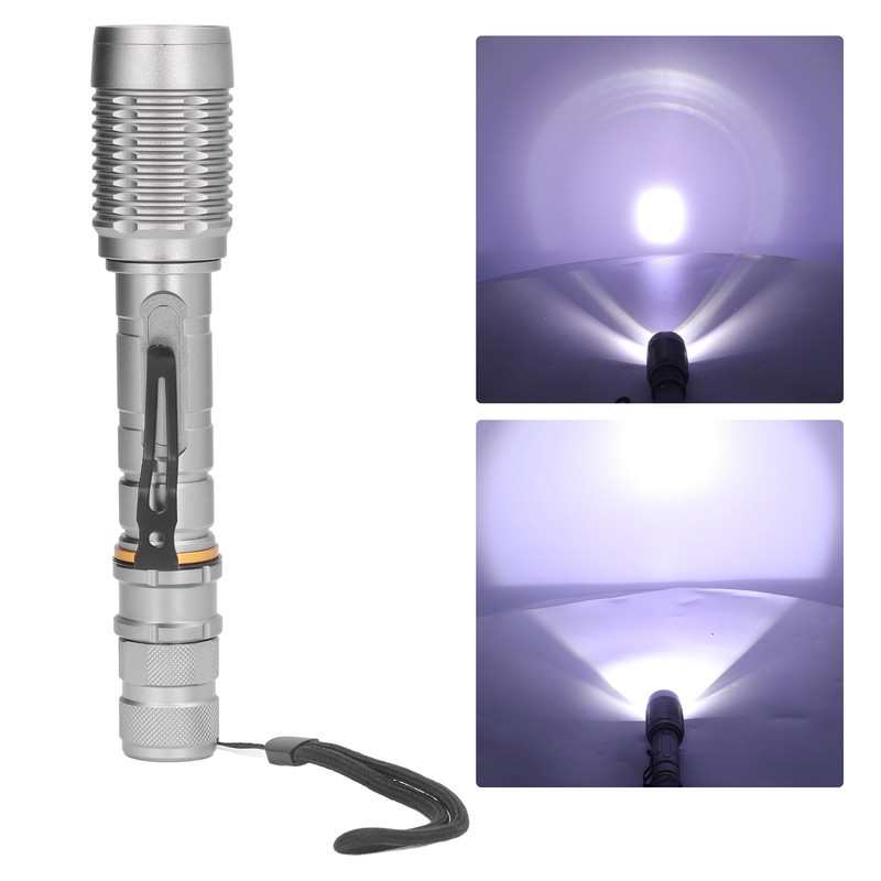 Telescopic Zoomable Flashlight 5 Lighting Modes 5000LM Waterproof Bright Flashlight