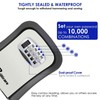 BRILLIRARE Key Lock Box, Waterproof Combination Lockbox Wall Mount 4