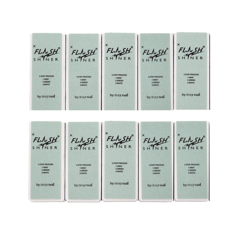 Design Nail Flash Shiner® Block – 3-Way Nail Buffer –