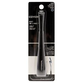COVERGIRL Get In Line Liquid Eyeliner, Black Crystal, 0.08 Fl Oz (packaging may vary)