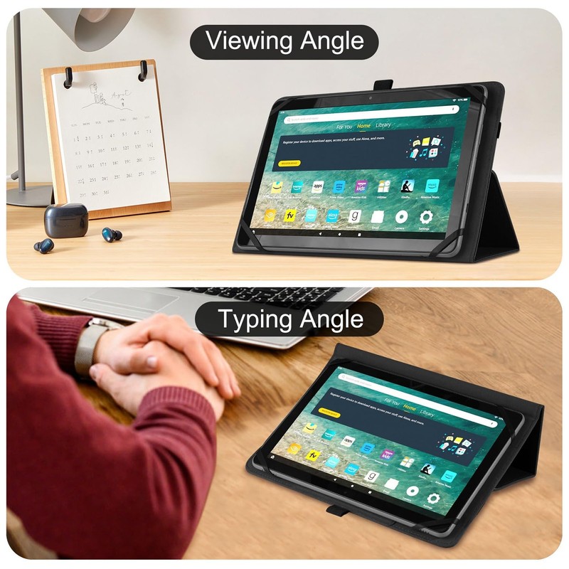 Universal 8 Inch Android Tablet Case, Folio Protective Cover for