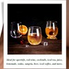 MIYOPESI 18oz Clear Stemless Wines Cups (Set of 8), Shatter-Proof