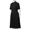 FAD-4U Church Clergy Dress for Women Short Sleeve Rows Buttons