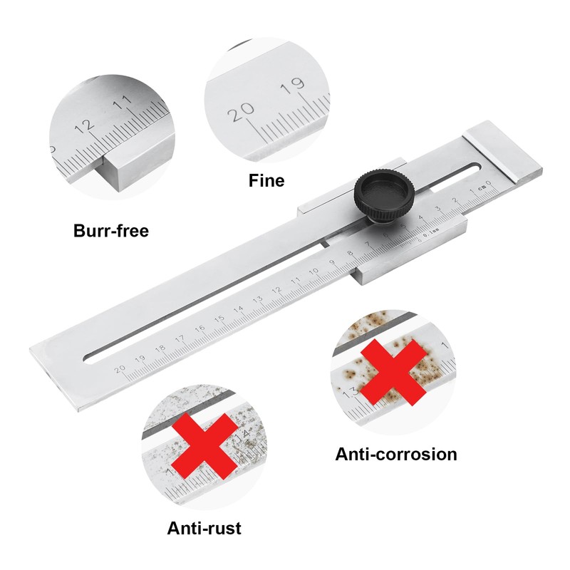 Scribing Tool, 200 mm Marking Gauge, Precision Marking Gauge, Measuring
