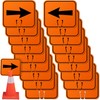 Geetery Traffic Arrow Orange Detour Signs Road Cone Top Directional