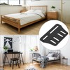 QWORK Bed Frame Brackets, 2 Pcs Heavy Duty Bed Frame