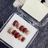 Herbeluemily Nail Tip, Short, Handmade, Storage Case, Set of 10,