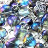 GeekTenet Rosary Beads Chaplet Dazzle Heart-shaped Artificial Crystal Glass dh