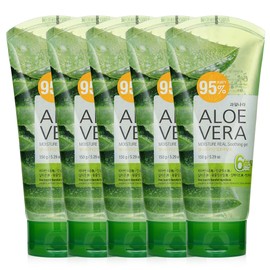 Kwalilnara Aloe Soothing Gel Moisture Soothing Pack Face Body Large Capacity Moisture Gel 150ml, 5 Pieces / 과일나라 알로에 수딩젤 수분 진정 팩 얼굴 바디 대용량 수분젤 150ml, 5개