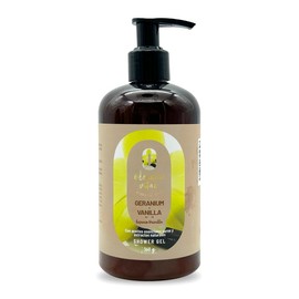 OLEUM VITAE Shower Gel Geranio-Vainilla. Gel de Ducha con Aceite Esencial de Geranio. 360 Gr