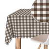 Martina Home TEFLONATED TABLECLOTH MADE Vichy BROWN 200X140 CM