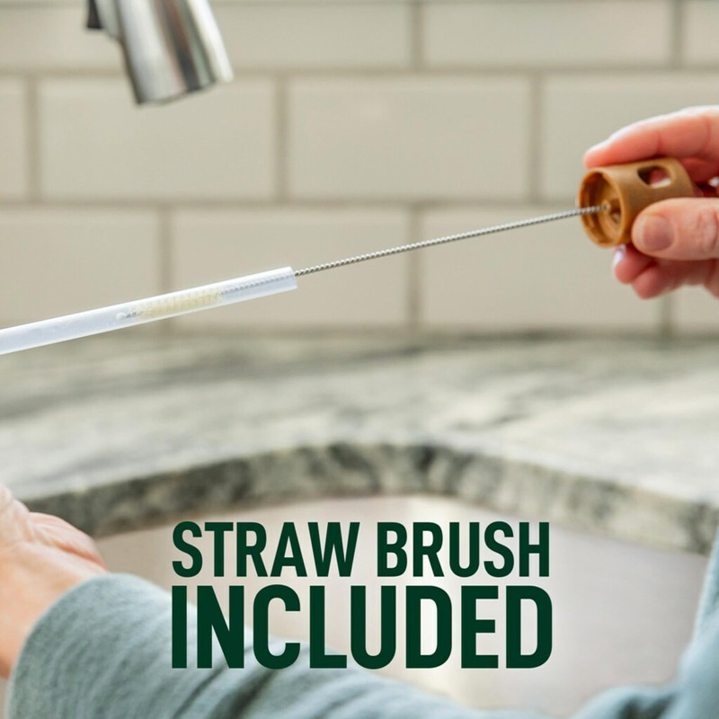 Scotch-Brite Greener Clean Bottle & Straw Brush Set with 2
