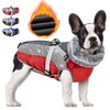 SlowTon Dog Jacket with Harness Built in - Waterproof Fleece