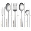 Alata Cube 65-Piece Forged Stainless Steel Flatware Set Cutlery Set