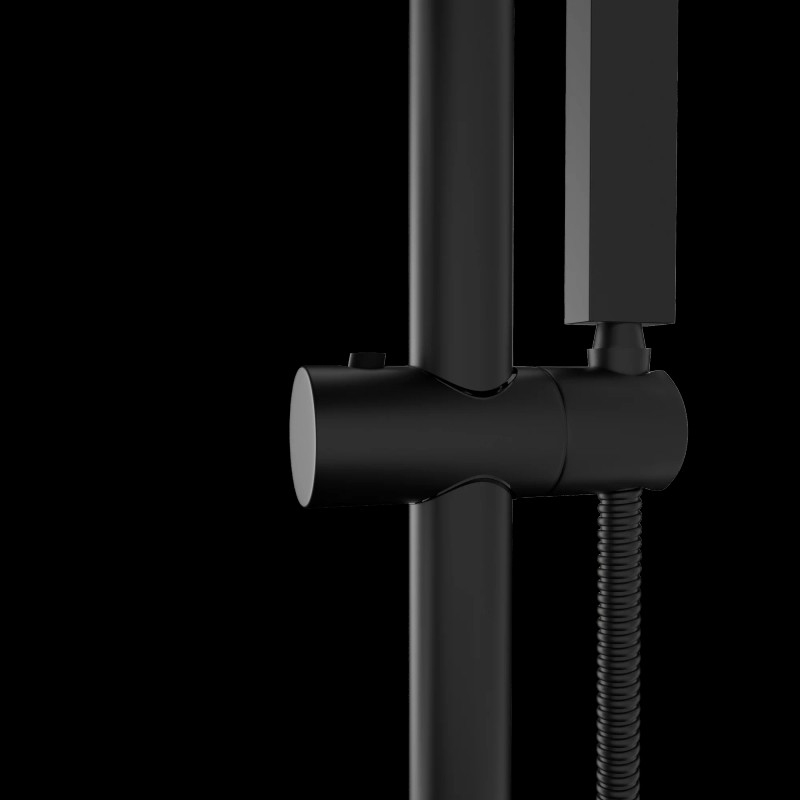 12 Inch Wall Mounted Square Shower System with Adjustable Slide