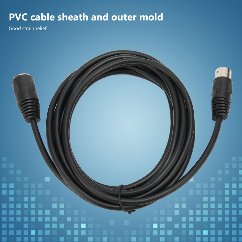 5 Pin MIDI Keyboard Extension Cable Stable DIN Male to