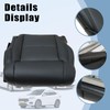 SecosAutoparts Driver & Passenger Bottom Replacement Black Leather Seat Covers