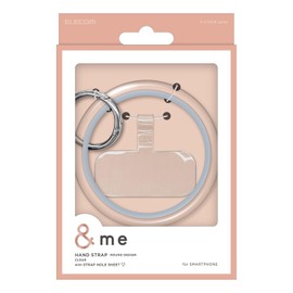 Elecom P-STHCRBU Smartphone Strap Holder Ring Holder Sheet Set of 2 Fall Prevention Blue