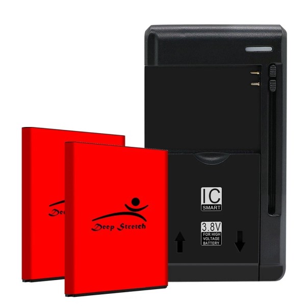 For TCL Long Lifespan Standard AA Grade 2x 1950mAh Battery