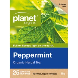 Planet Organic Peppermint Herbal Tea 25 Tea Bags
