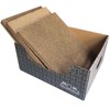 SAWOOGAHO Extra Large Cat Scratch Box Cardboard Cats Scratcher with