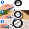 USB Rechargeable 60x HD Magnifier with LED & Purple Light