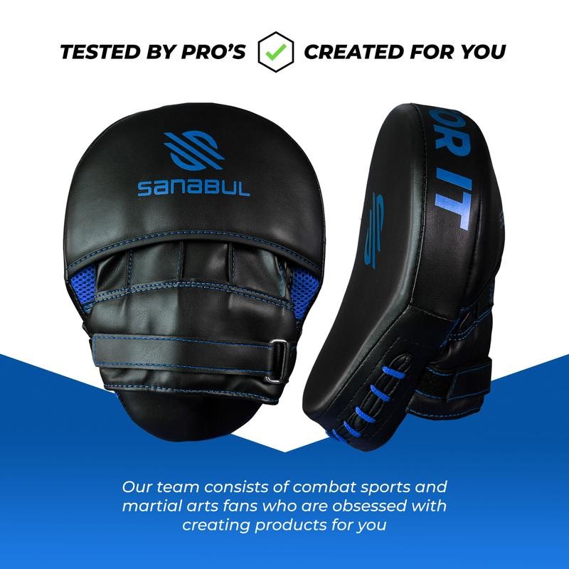 Essential Curved Punch Mitts - Color: Black/Green