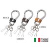 H.N.Z kil-004 Italian Leather Genuine Leather Carabiner Hook Key Chain,