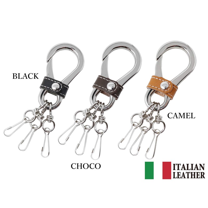 H.N.Z kil-004 Italian Leather Genuine Leather Carabiner Hook Key Chain,