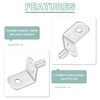 sourcing map 50Pcs Shelf Support Pegs, 5mm L-Shaped Bracket with