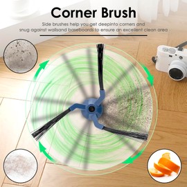 (8 Pack) X10 Pro Omni Side Brushes for Eufy X10 Pro Omni Robot Vacuum Cleaner, Replacement Side Brush Kit, Edge Sweeping Brushes, Corner Brush Accessories Kit, Vacuum Attachments Brushes