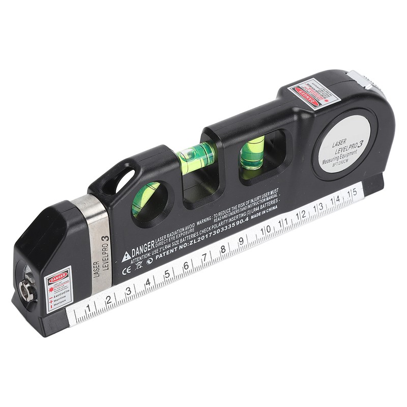 Multipurpose Laser Leveller Infrared Spirit Level Tape Measure Tool for