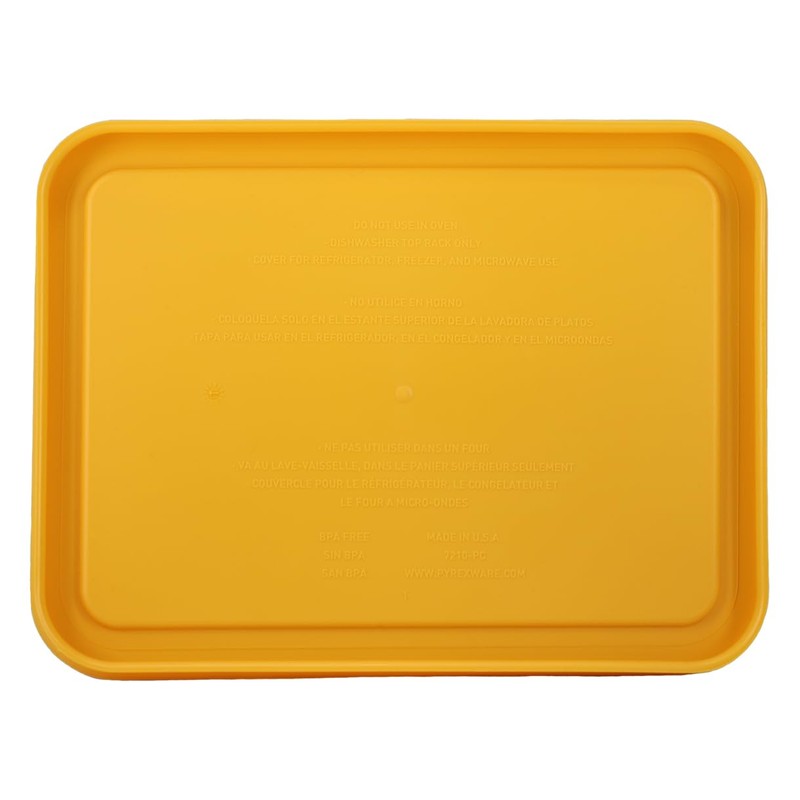 Pyrex 7210-PC 3-Cup Lemon Drop Yellow Food Storage Replacement Lid