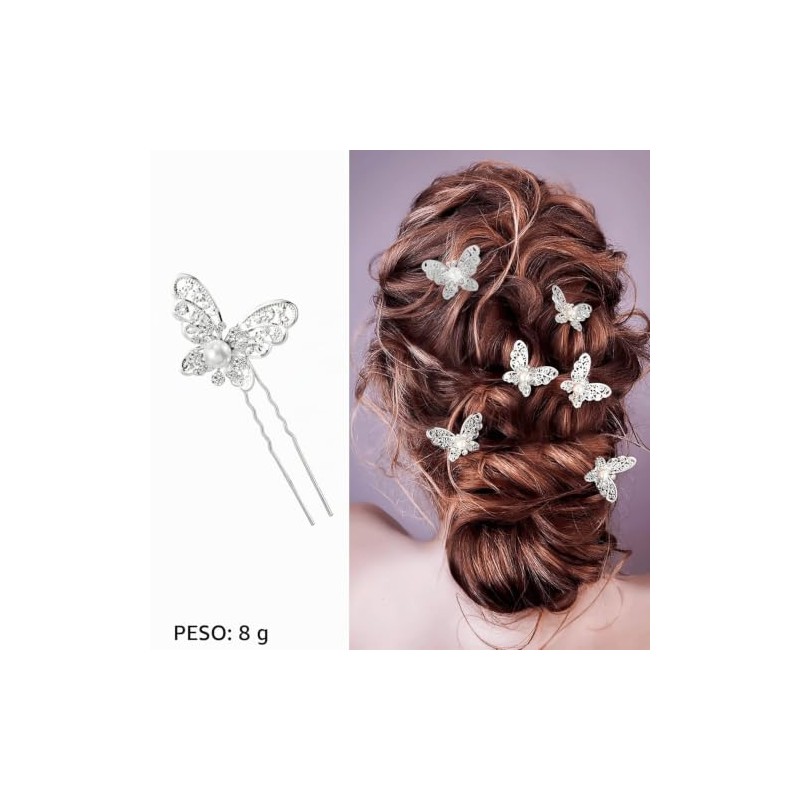 12 PCS horquillas para tocado de novia, Accesorios para peinados